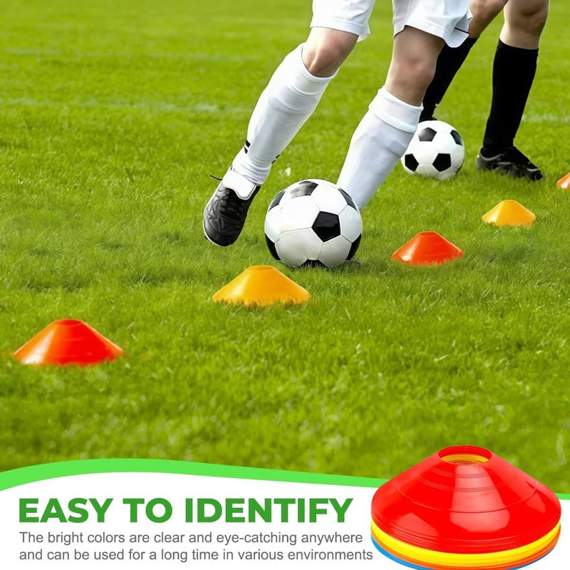 ericotry 20 قطعة حامل كرة القدم للتدريب أقماع كرة القدم أقراص رياضية أقماع تدريب الرشاقة علامات كرة القدم لوازم الألعاب الخارجية رياضات وألعاب أخرى - Image 5